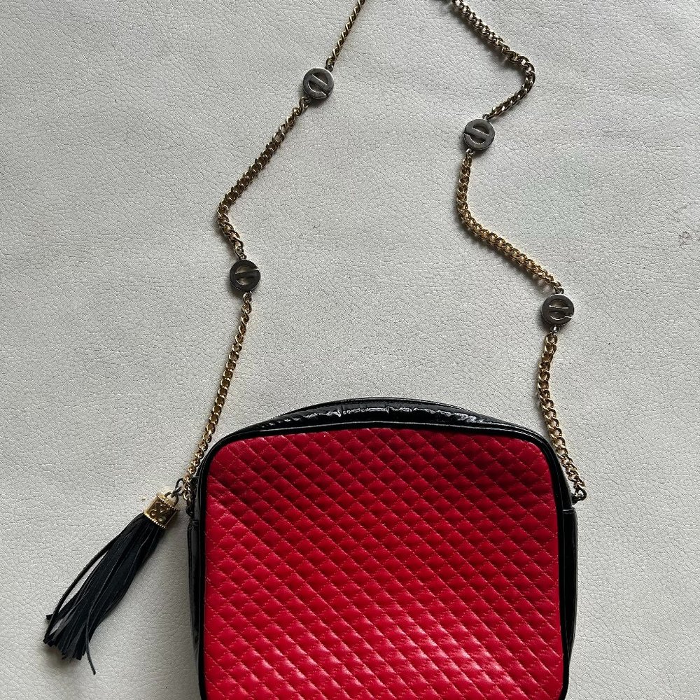 Vintage Jay Herbert quilted leather handbag with FABULOUS chain strap